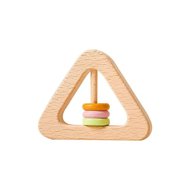 Set Baby Toys In Natual  Wood