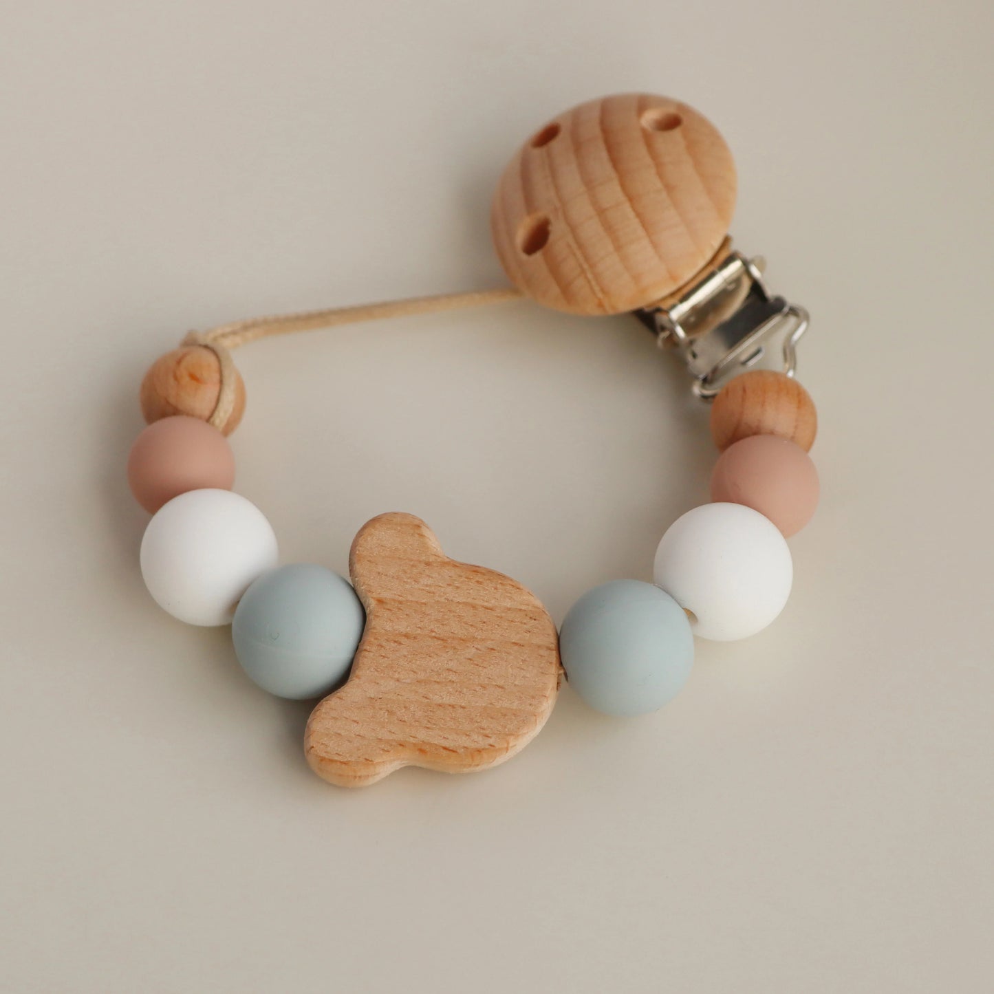 Attach For Pacifier In Silicone and Wooden