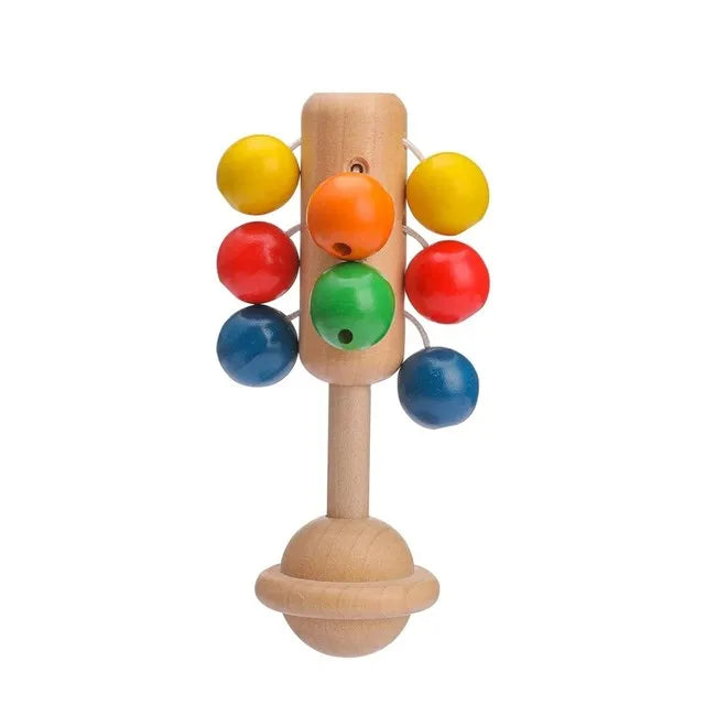 Set Baby Toys In Natual  Wood