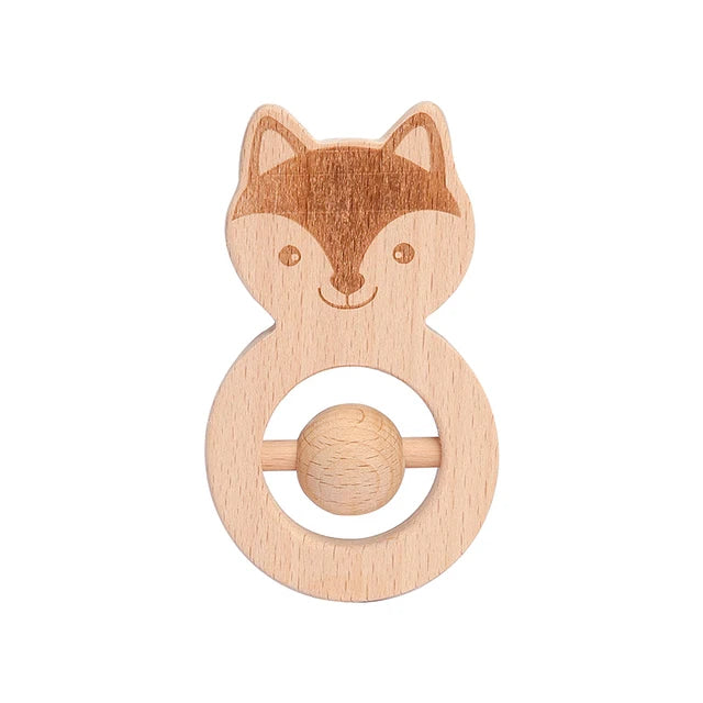 Set Baby Toys In Natual  Wood