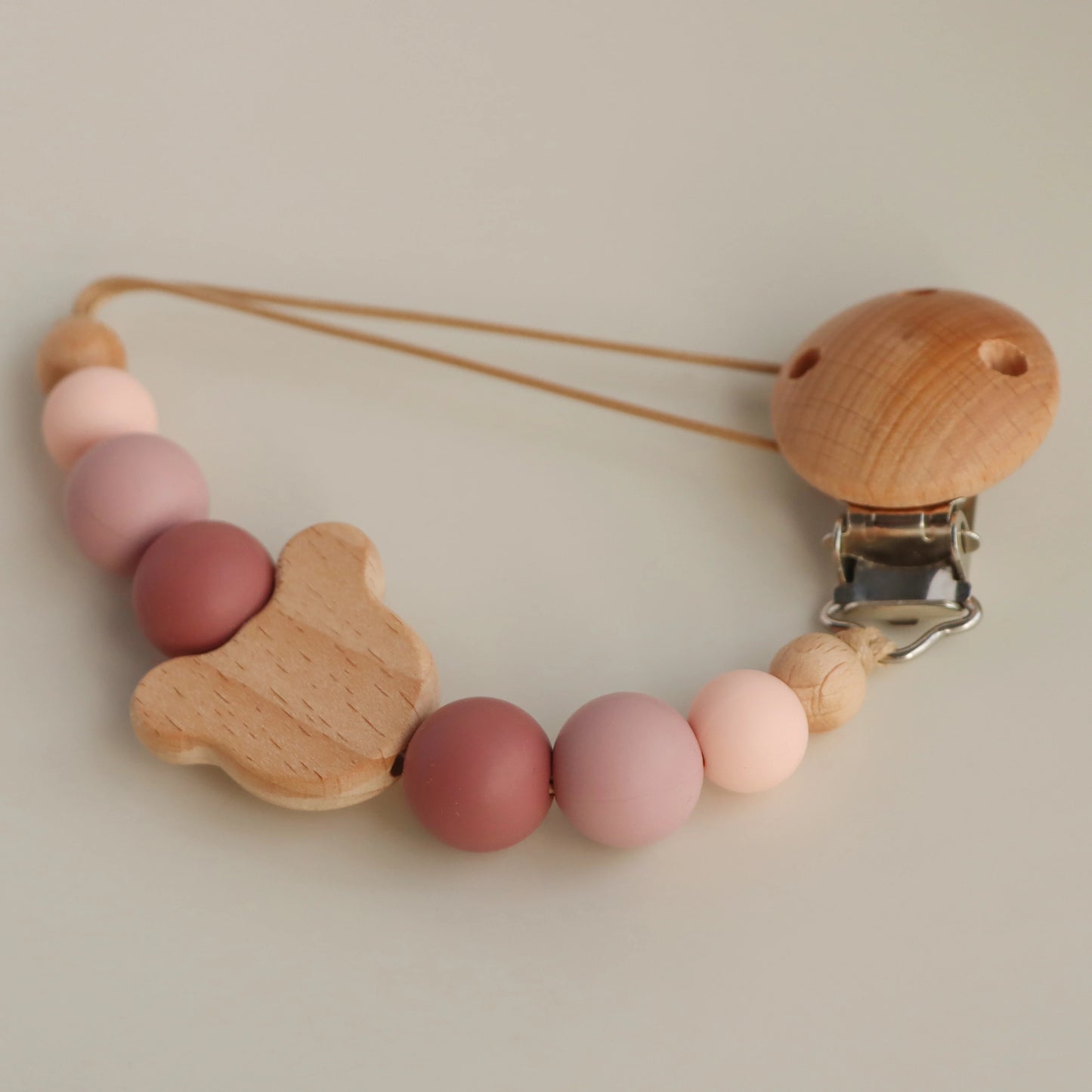 Attach For Pacifier In Silicone and Wooden