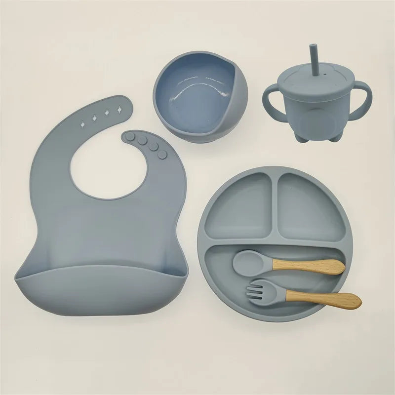 Children's Dishes Set Baby Silicone