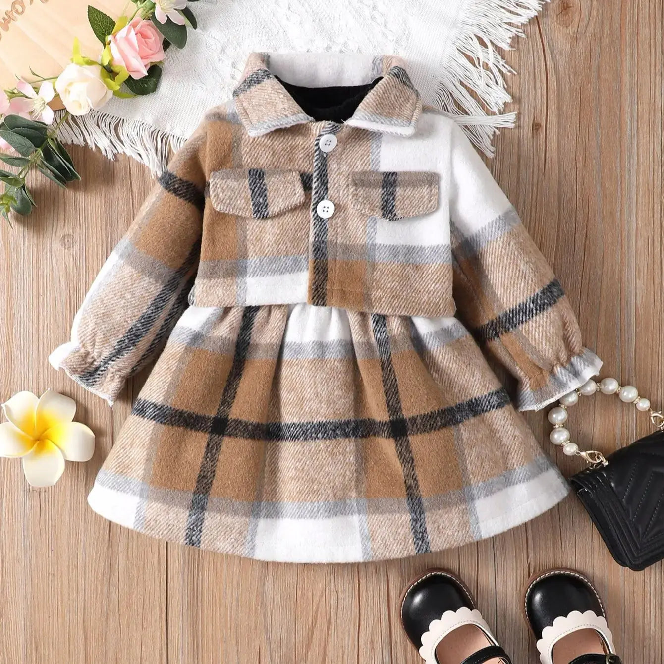 Baby Girl Autumn And Winter Set