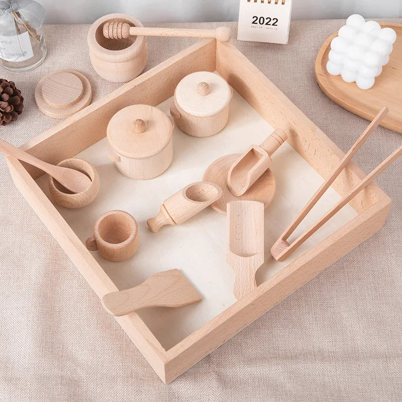 Set Simulated Kitchen Wooden