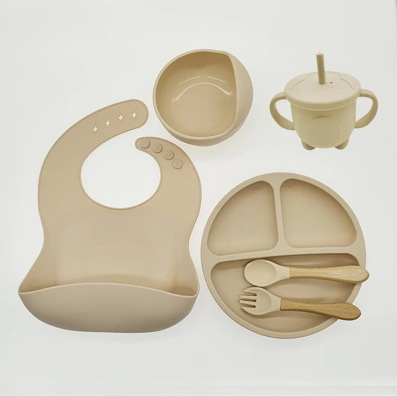 Children's Dishes Set Baby Silicone