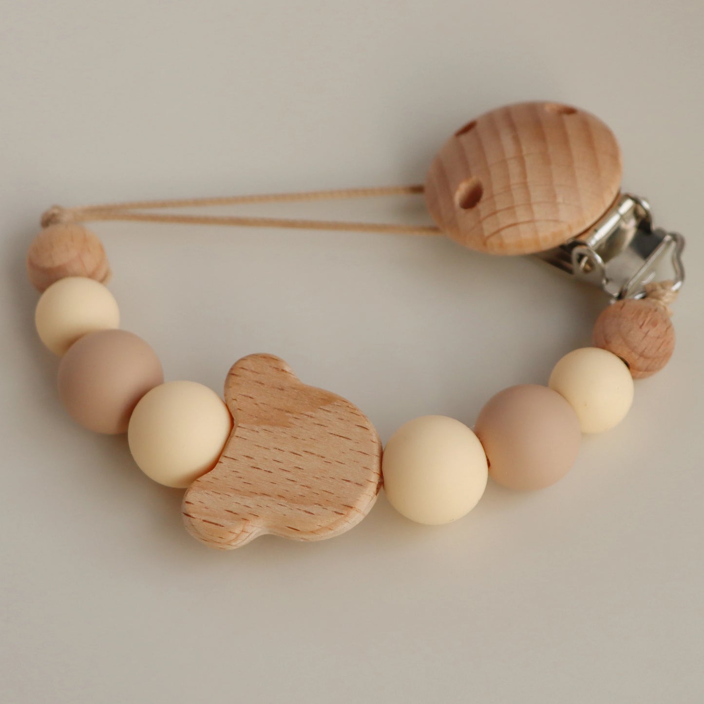 Attach For Pacifier In Silicone and Wooden