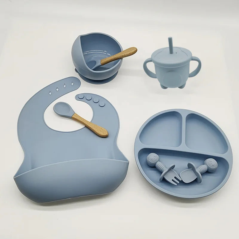 Children's Dishes Set Baby Silicone